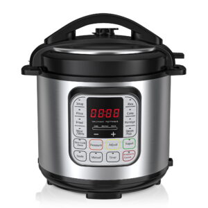 Cikuci 6-Quart Electrical Stress Cooker: Versatile Multi-Cooker, Rice Cooker, Sauté Pan, Soup Pot, Egg Cooker, Hotter with Preset Cooking Capabilities