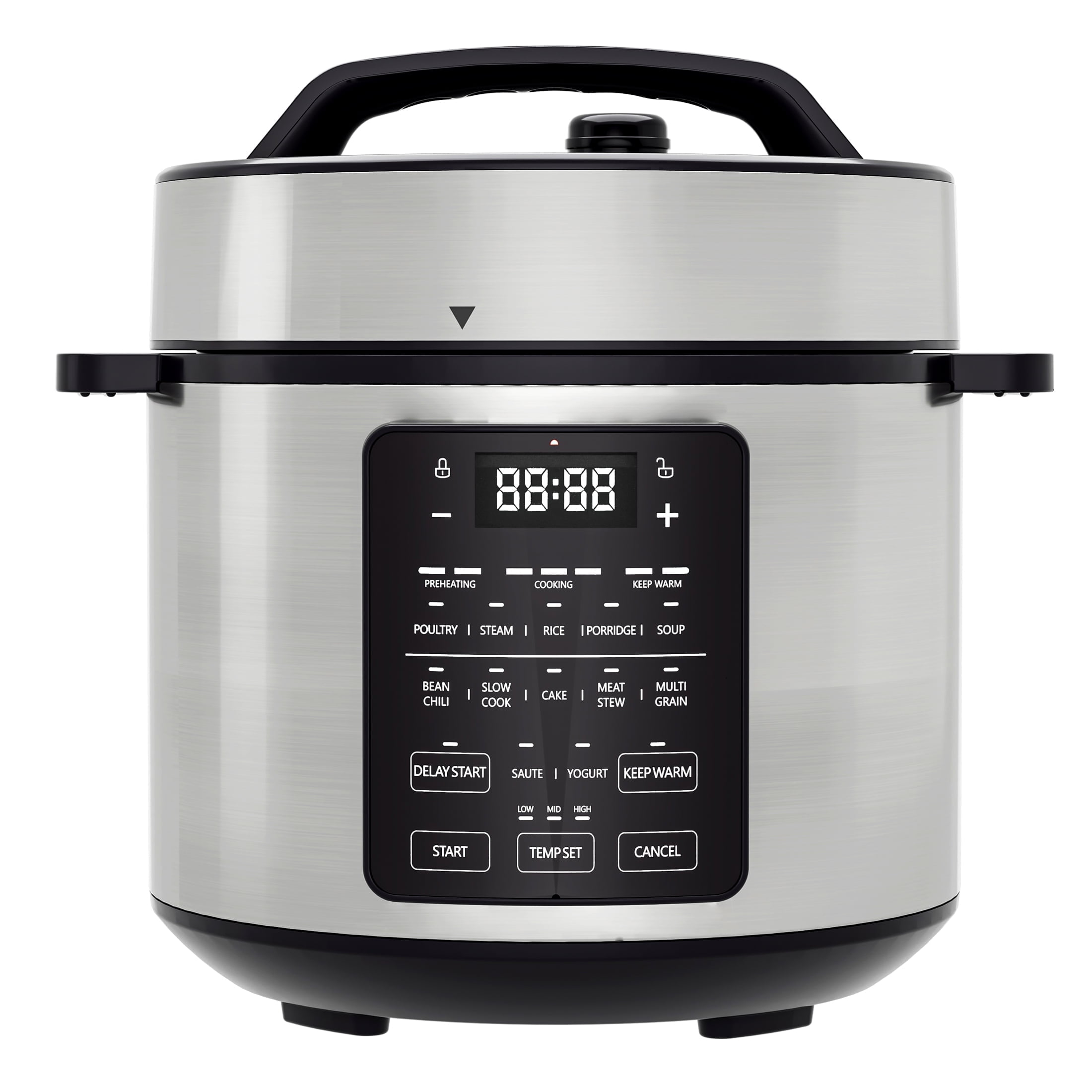 EDX 6-Quart 7-in-1 Electrical Strain Cooker with Multi-Operate Options and Stainless Metal Pot