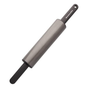 KitchenAid Traditional Grey Nonstick Metallic Rolling Pin with Sturdy Deal with