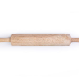 Mainstays 18.3-Inch Rubber Wooden Rolling Pin with 2.17-Inch Top