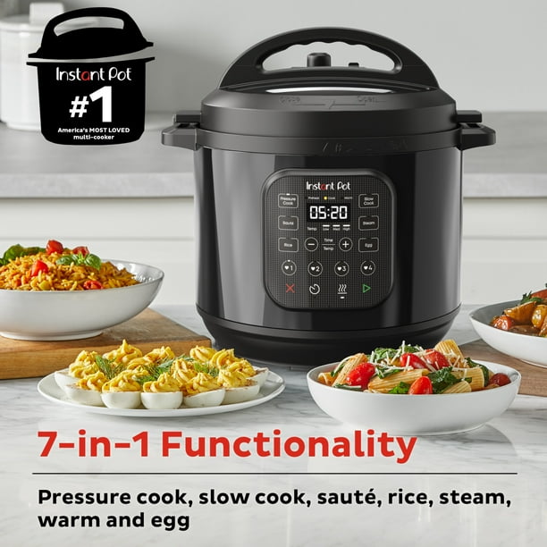 On the spot Pot Rio Chef 8-Quart 7-in-1 Electrical Strain Cooker with Straightforward-Launch Steam Swap – Features as a Gradual Cooker, Rice Cooker, Steamer, Sauté Pan, Yogurt Maker, Hotter,...