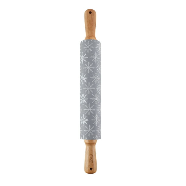 Prepare dinner With Colour 17-Inch Gray Silicone Rolling Pin